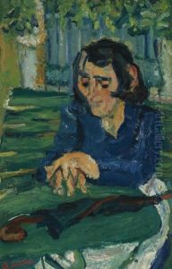 Femme Au Parapluie by Chaim Soutine