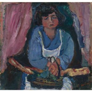 La Servante En Bleu by Chaim Soutine