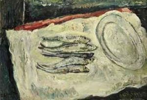 Nature Morte Aux Harengs Avec Plat Ovale