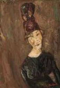 La Femme Au Grand Chapeau by Chaim Soutine