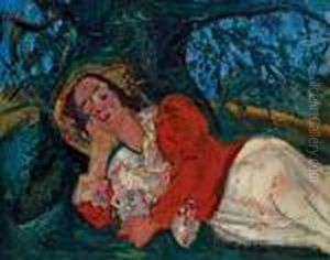 La Sieste (femme Etendue Sous Un Arbre) by Chaim Soutine