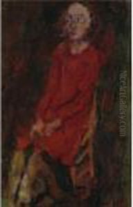 Jeune Femme En Rouge by Chaim Soutine