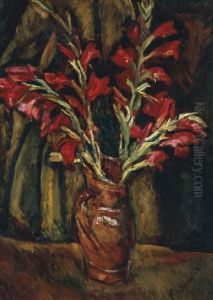 Les Glaieuls Rouges Dans Un Vase by Chaim Soutine