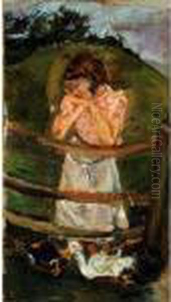 Fillette A La Barriere - view 1