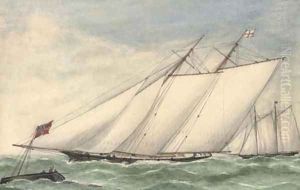 In full sail, crossing the finish line by English School