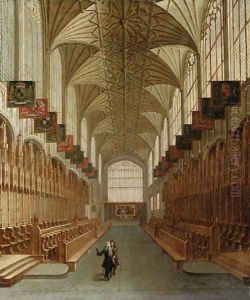 Interior of St. George's Chapel, Windsor by English School