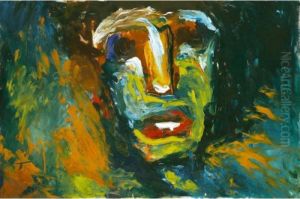 Tete D'homme - Recto by Louis Soutter