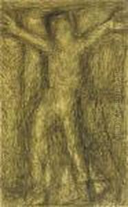 Personnage Aux Bras En Croix by Louis Soutter