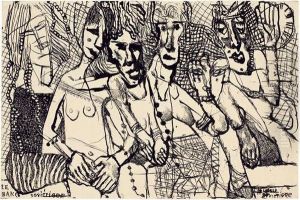 Le Banc Sovietique by Louis Soutter