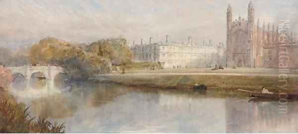 Kings College, Cambridge from across the river - view 1