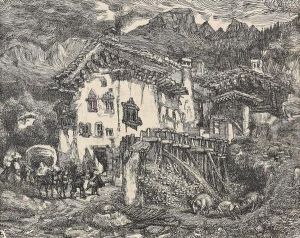 "le Village De Zillis". by Louis Soutter