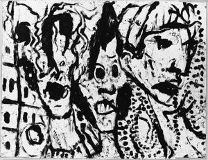 Trois Visages by Louis Soutter