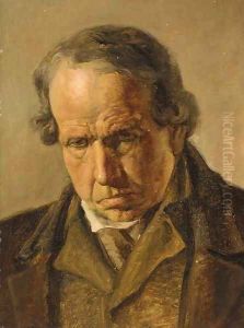 Portrait of a gentleman, traditionally identified as David Cox (1783-1859)