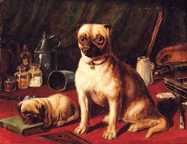 Pugs in an Interior - view 1