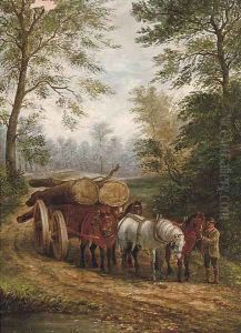 Readying the logging cart