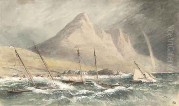 Riding the storm off the Irish coast - view 1