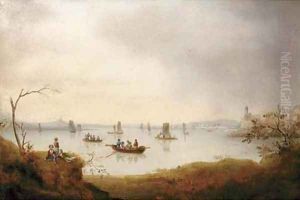 Sailing on the lake by English School
