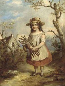 The faggot gatherer by English School