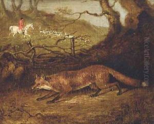 The fox and hunt by English School