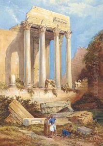The ruins of Baalbec The Temple of Jupiter The ruins of Baalbec The Temple of Jupiter