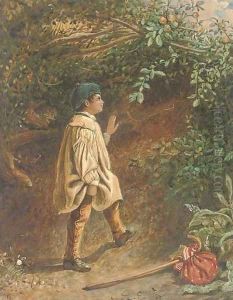 The young apple picker by English School