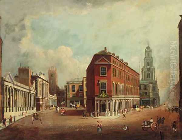Threadneedle Street and Cornhil - view 1