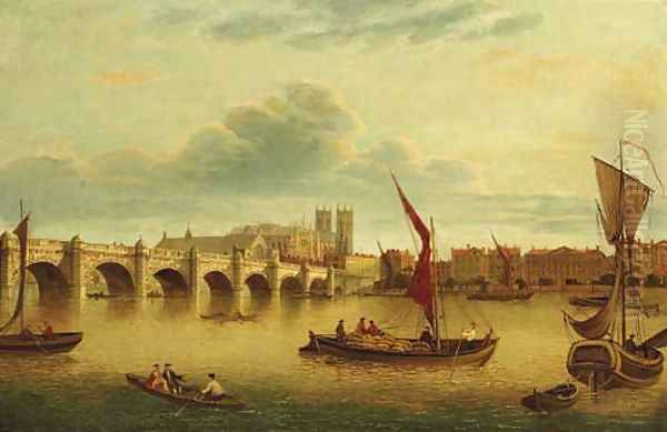 Westminster Bridge with the Palace and Abbey beyond - view 1
