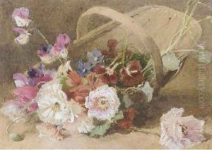 A basket of carnations