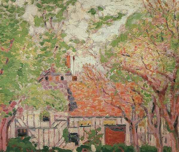 White House with Trees - view 1