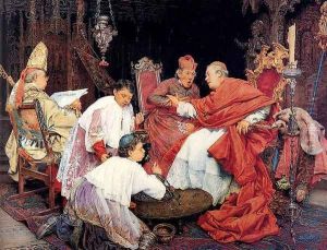 Cardinals In An Interior by Guiseppe Signorini