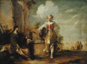 Christ and the Samaritan Woman by Matthias Scheits