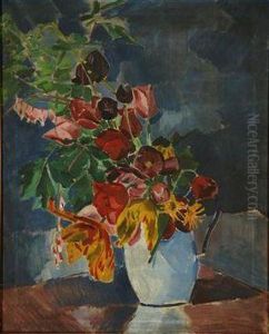 Blumenstraus In Einem Krug