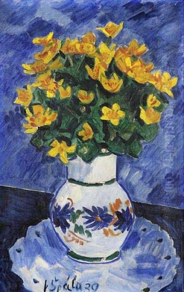 Marsh Marigolds In A Jug - view 1