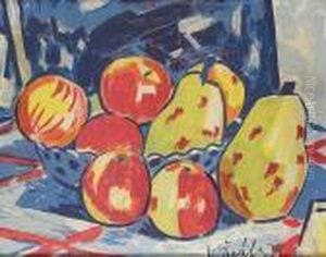 A Still Life With Apples And Pears by Vaclav Spala