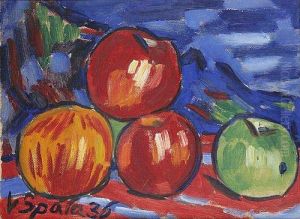 A Still Life With Apples by Vaclav Spala