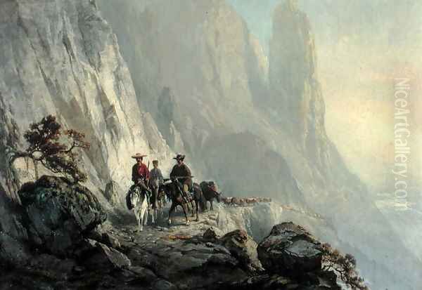 Along the Mountain Edge, 1870 - view 1