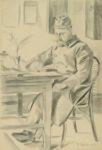 Cisarsky Vojak U Stolu by Vaclav Spala
