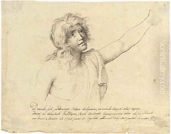 A young man gesturing to the right - view 1
