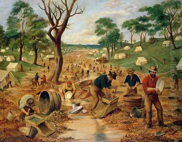Australian Gold Diggings, c.1855 - view 1