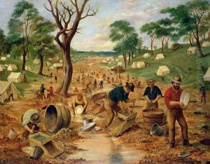 Australian Gold Diggings, c.1855