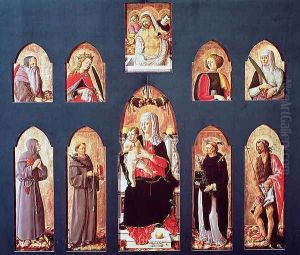 The Madonna and Child Enthroned with Saints, c.1456-61 by Giorgio Schiavone