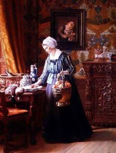 Preparing for dinner by J.D. Stevens