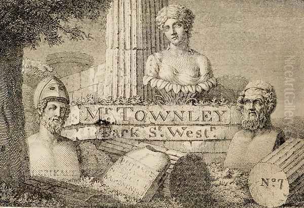 Charles Townleys 1737-1805 Visiting Card - view 1