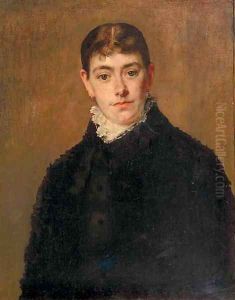 Portrait of Augusta Catherina Marie Jeanne Cramay (1850-1892) by Therese Schwartze