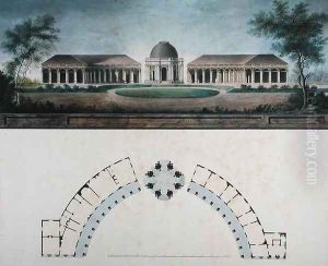 The Temple of the Sun at the Bayreuth Hermitage c.1780 by J. Saher