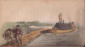 The Barge Tower from Ackermanns World in Miniature by Frederic Shoberl