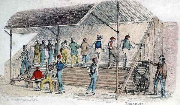 The Tread Mill, from Ackermanns World in Miniature, pub. 1827 - view 1