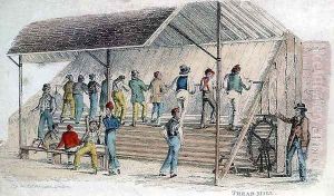 The Tread Mill, from Ackermanns World in Miniature, pub. 1827 by Frederic Shoberl
