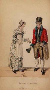 The General Postman, from Ackermanns World in Miniature, pub. 1827