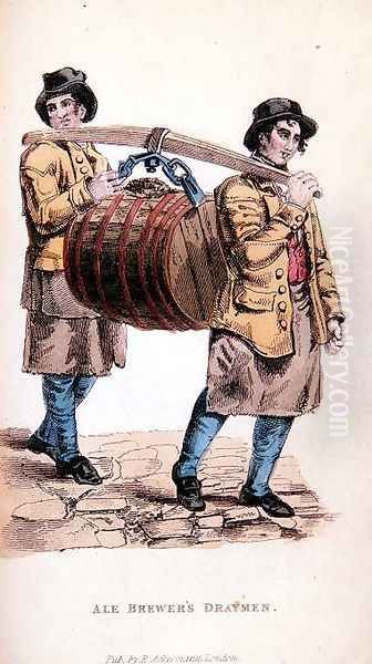 The Ale Brewers Draymen from Ackermanns World in Miniature - view 1